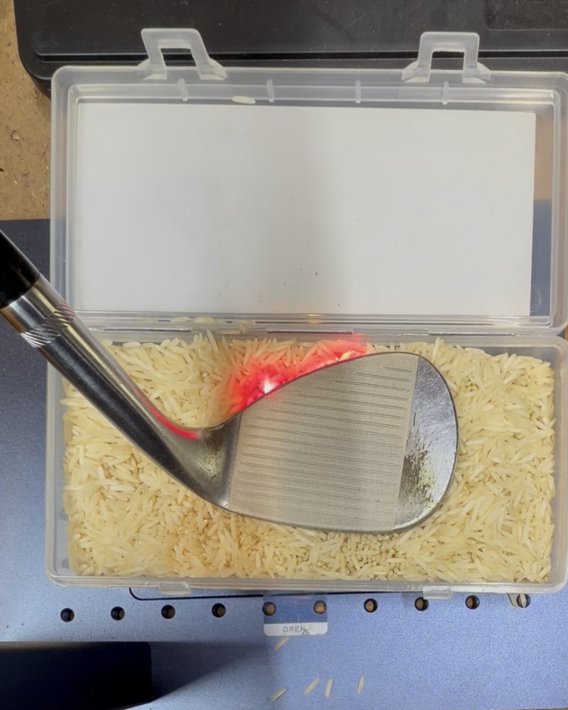 Cleaner wedge face after laser refinishing