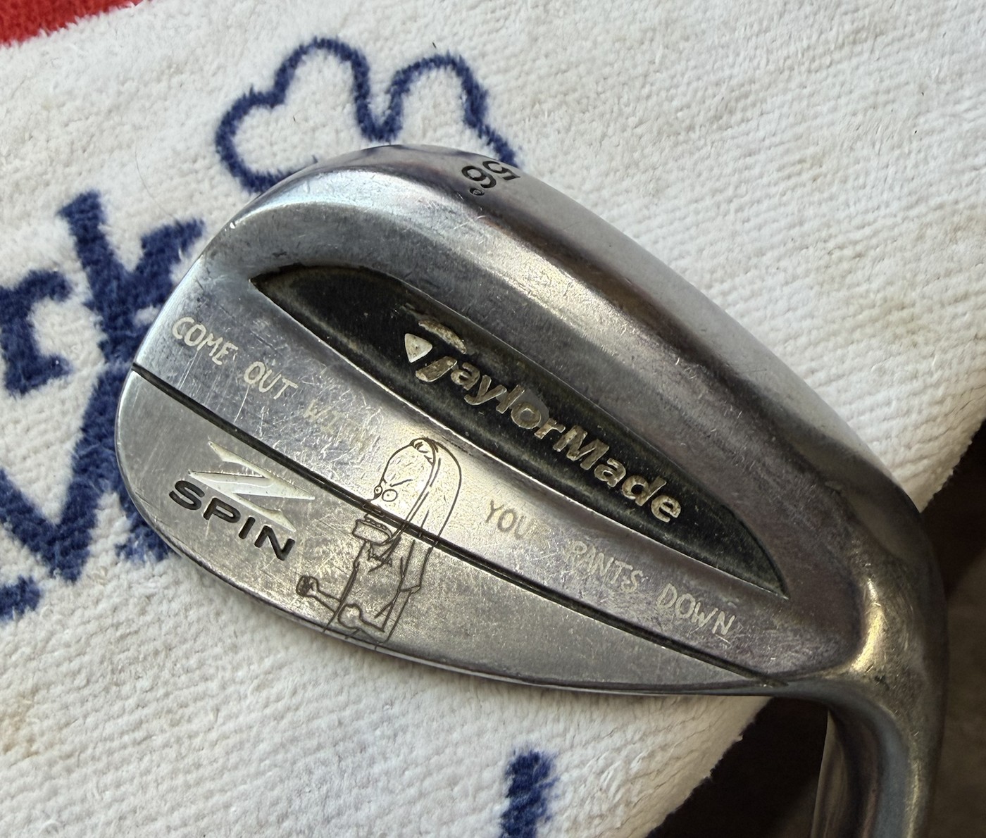 Wedge personalized with custom wording and engraved artwork
